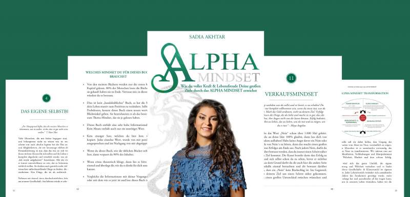 Einblick in das Buch Alpha Mindset von Sadia Akhtar